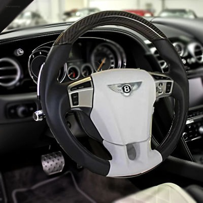 Bentley Series Private Custom Black / Colorful Personalized Steering Wheel For Performance